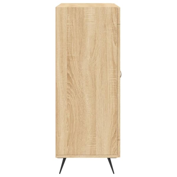 vidaXL Skjenk sonoma eik 69,5x34x90 cm konstruert tre