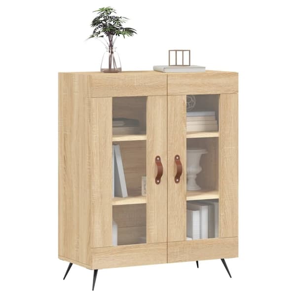 vidaXL Senkki Sonoma-tammi 69,5x34x90 cm tekninen puu