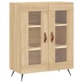 Pikkukuva 1 / 11: vidaXL Senkki Sonoma-tammi 69,5x34x90 cm tekninen puu