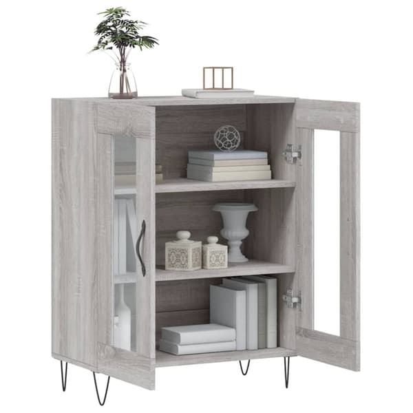 vidaXL Senkki harmaa Sonoma 69,5x34x90 cm tekninen puu