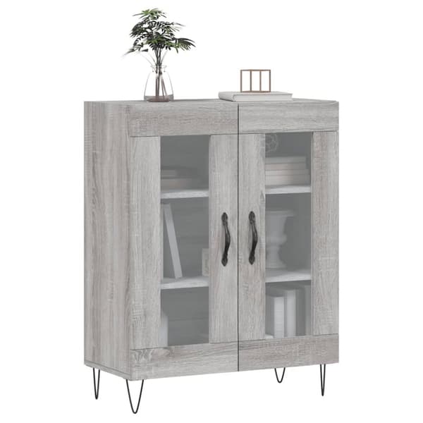 vidaXL Senkki harmaa Sonoma 69,5x34x90 cm tekninen puu