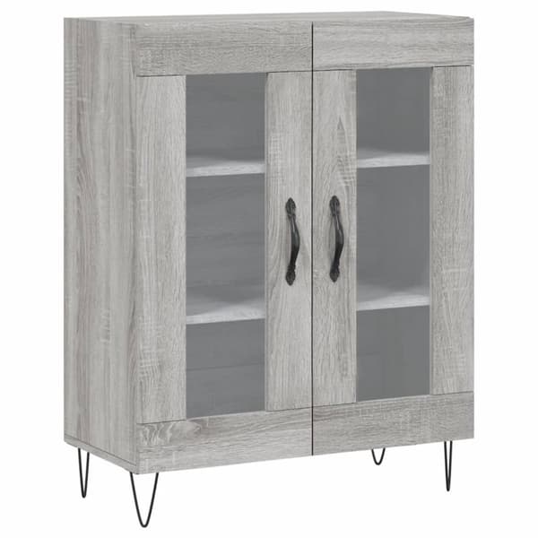 vidaXL Senkki harmaa Sonoma 69,5x34x90 cm tekninen puu