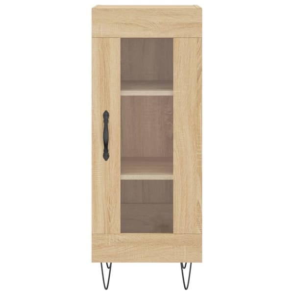 vidaXL Skjenk sonoma eik 34,5x34x90 cm konstruert tre