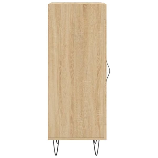 vidaXL Skjenk sonoma eik 34,5x34x90 cm konstruert tre