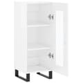 Miniatyrbilde 5 av 11: vidaXL Skjenk høyglans hvit 34,5x34x90 cm konstruert tre
