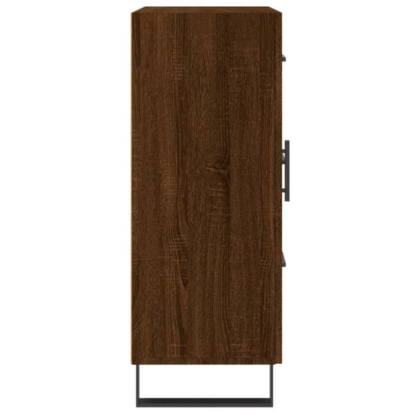 vidaXL skænk 69,5x34x90 cm konstrueret træ brun egetræsfarve