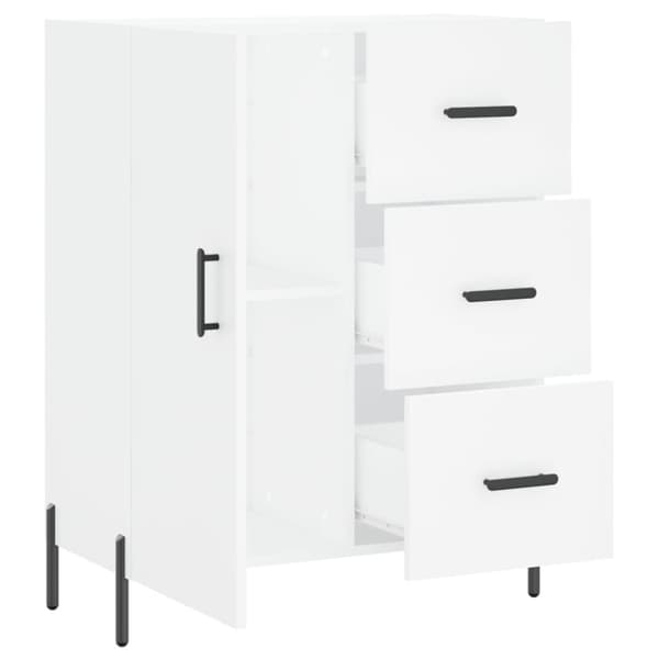 vidaXL skænk 69,5x34x90 cm konstrueret træ hvid