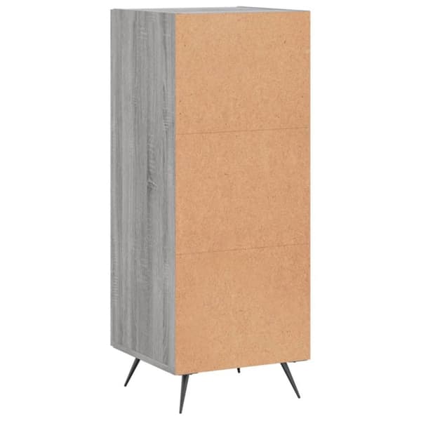 vidaXL skænk 34,5x34x90 cm konstrueret træ grå sonoma-eg