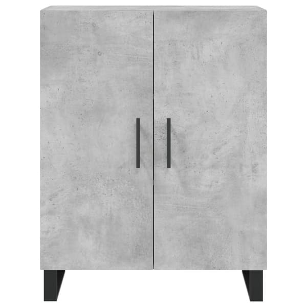 vidaXL Skjenk betonggrå 69,5x34x90 cm konstruert tre