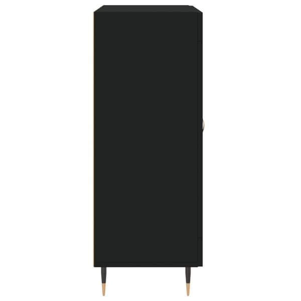 vidaXL Skjenk svart 69,5x34x90 cm konstruert tre