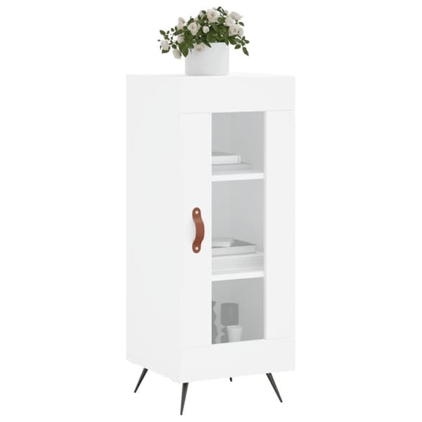 vidaXL skænk 34,5x34x90 cm konstrueret træ hvid