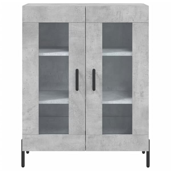 vidaXL Skjenk betonggrå 69,5x34x90 cm konstruert tre