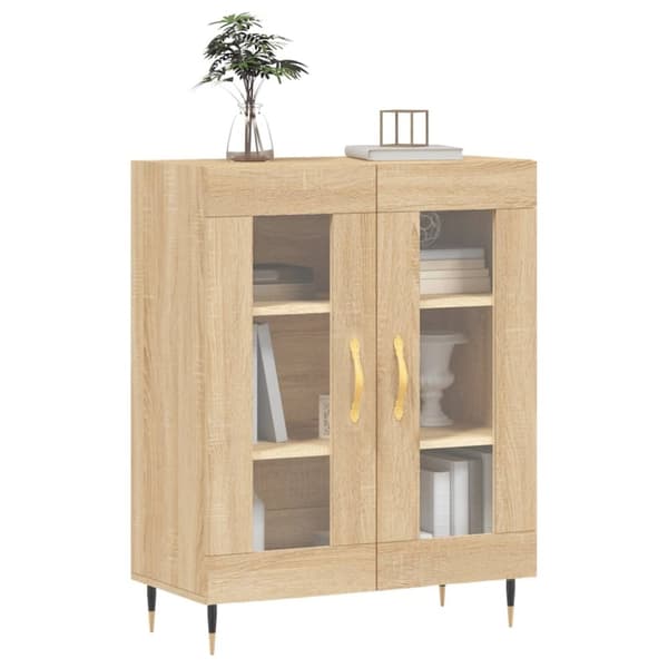 vidaXL Senkki Sonoma-tammi 69,5x34x90 cm tekninen puu