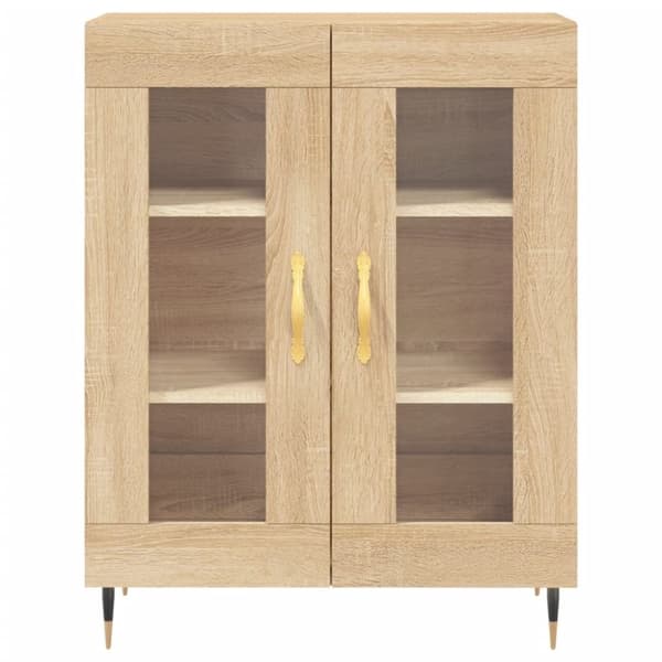 vidaXL Skänk sonoma-ek 69,5x34x90 cm konstruerat trä