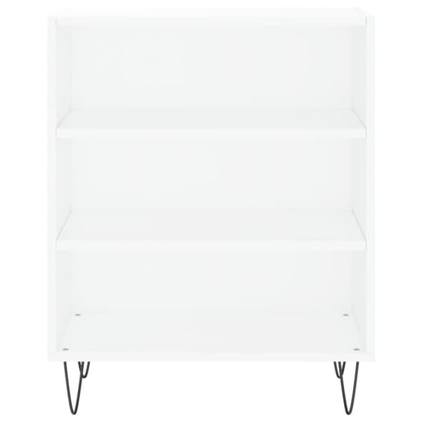 vidaXL Skjenk hvit 57x35x70 cm konstruert tre