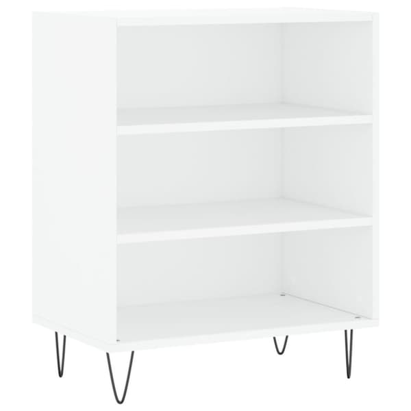 vidaXL Skjenk hvit 57x35x70 cm konstruert tre