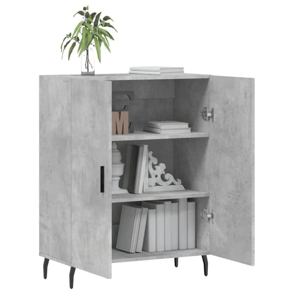 vidaXL Senkki betoninharmaa 69,5x34x90 cm tekninen puu