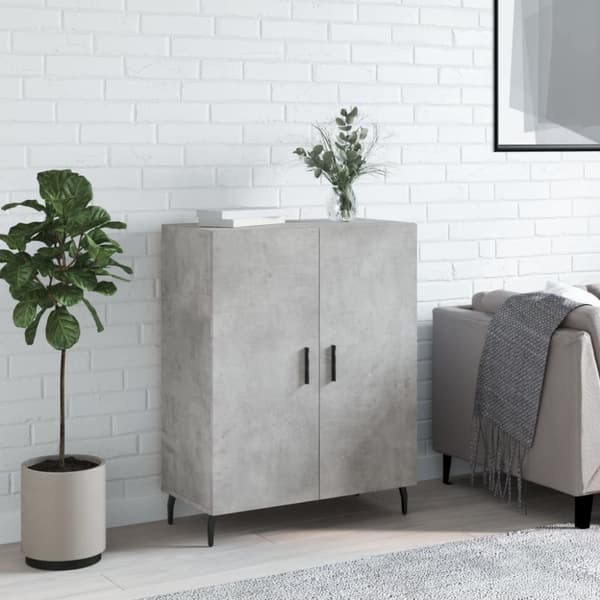 vidaXL Senkki betoninharmaa 69,5x34x90 cm tekninen puu