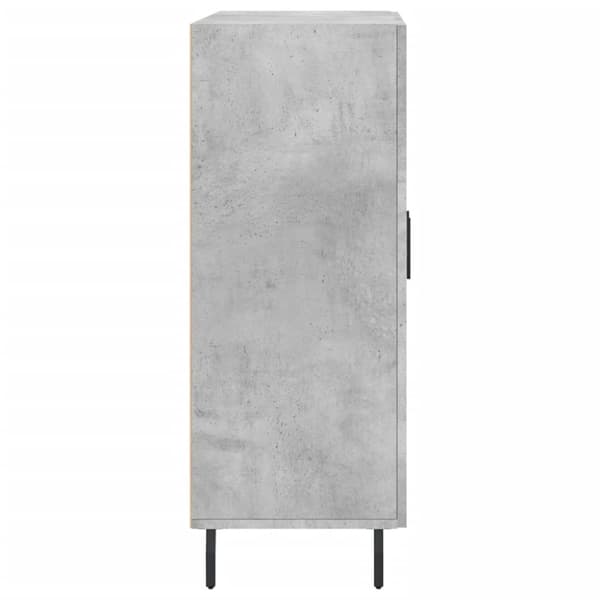 vidaXL Skjenk betonggrå 69,5x34x90 cm konstruert tre