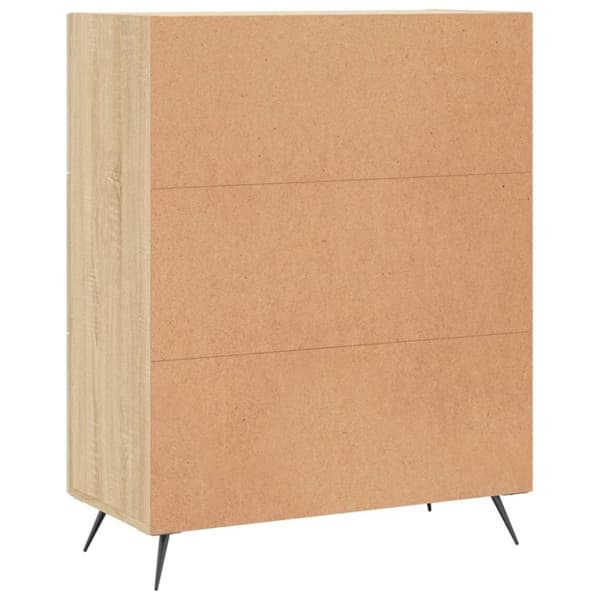 vidaXL Skänk sonoma-ek 69,5x34x90 cm konstruerat trä