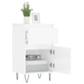 Miniatyrbilde 3 av 11: vidaXL Skjenker 2 stk høyglans hvit 40x35x70 cm konstruert tre