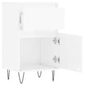 Miniatyrbilde 6 av 11: vidaXL Skjenker 2 stk høyglans hvit 40x35x70 cm konstruert tre