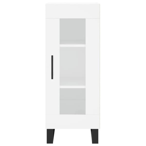 vidaXL Skjenk hvit 34,5x34x90 cm konstruert tre