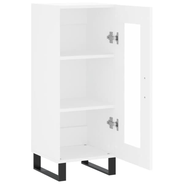 vidaXL Skjenk hvit 34,5x34x90 cm konstruert tre