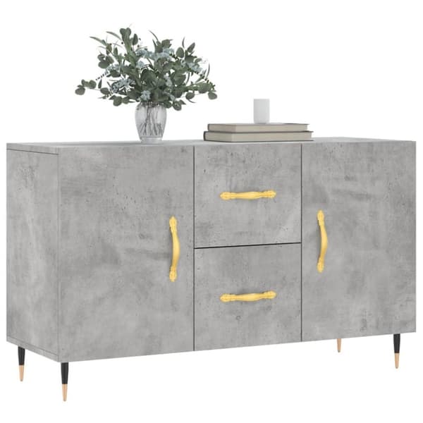 vidaXL Senkki betoninharmaa 100x36x60 cm tekninen puu