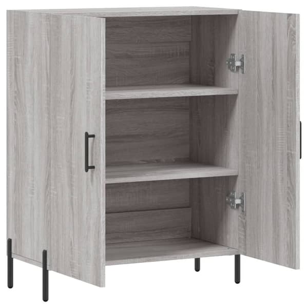 vidaXL Skjenk grå sonoma 69,5x34x90 cm konstruert tre