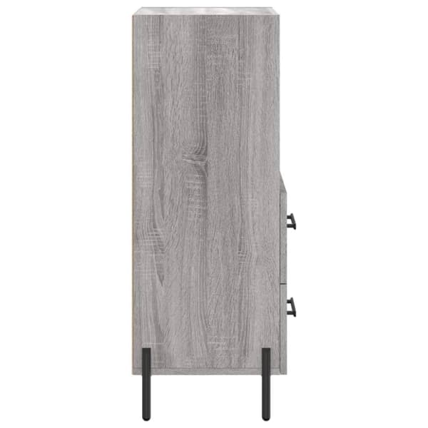 vidaXL Senkki harmaa Sonoma 34,5x34x90 cm tekninen puu