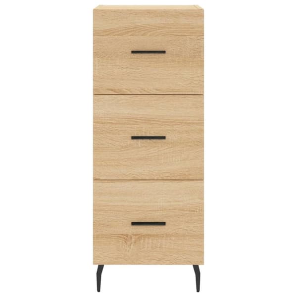 vidaXL skænk 34,5x34x90 cm konstrueret træ sonoma-eg