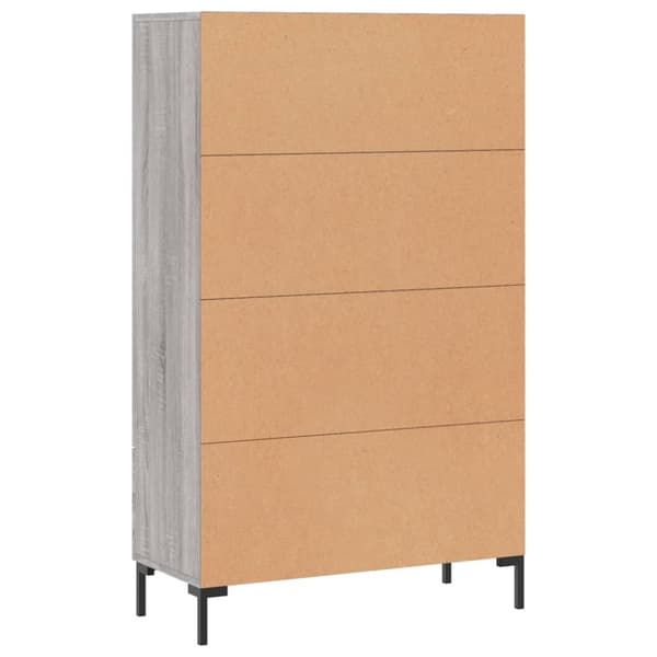 vidaXL Högskåp grå sonoma 69,5x31x115 cm konstruerat trä
