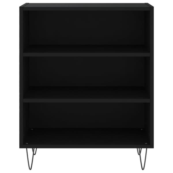 vidaXL Skjenk svart 57x35x70 cm konstruert tre