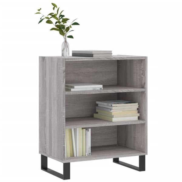 vidaXL Skjenk grå sonoma 57x35x70 cm konstruert tre