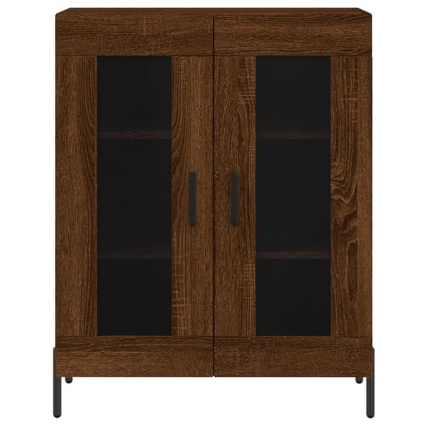 vidaXL Senkki ruskea tammi 69,5x34x90 cm tekninen puu