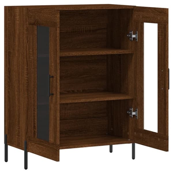 vidaXL Senkki ruskea tammi 69,5x34x90 cm tekninen puu