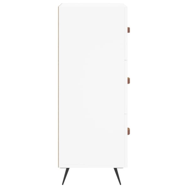 vidaXL Skänk vit 34,5x34x90 cm konstruerat trä