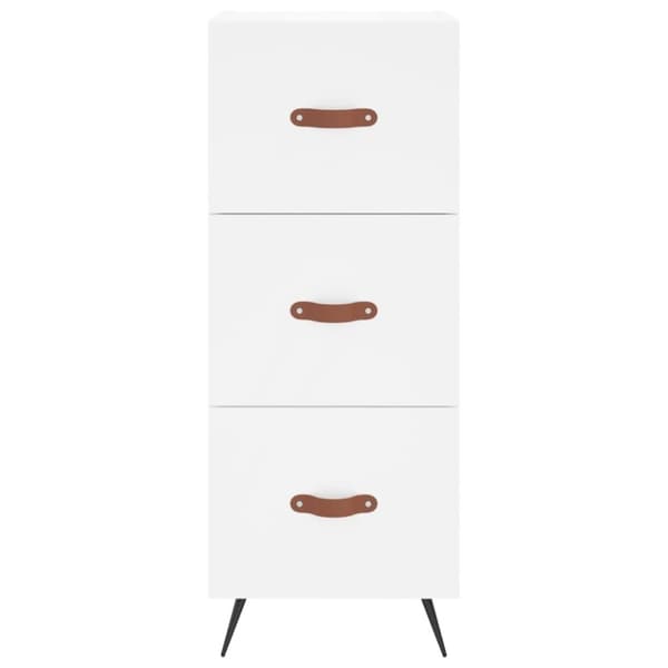 vidaXL skænk 34,5x34x90 cm konstrueret træ hvid
