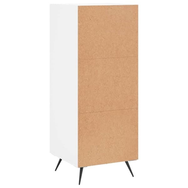 vidaXL skænk 34,5x34x90 cm konstrueret træ hvid