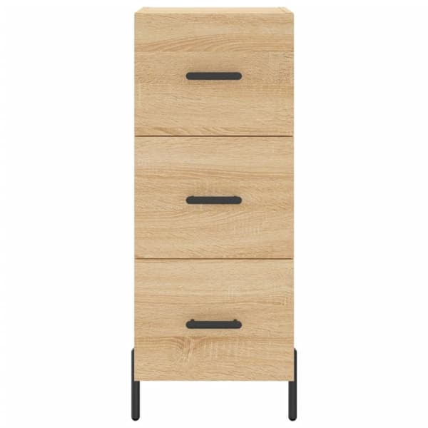 vidaXL Skjenk sonoma eik 34,5x34x90 cm konstruert tre