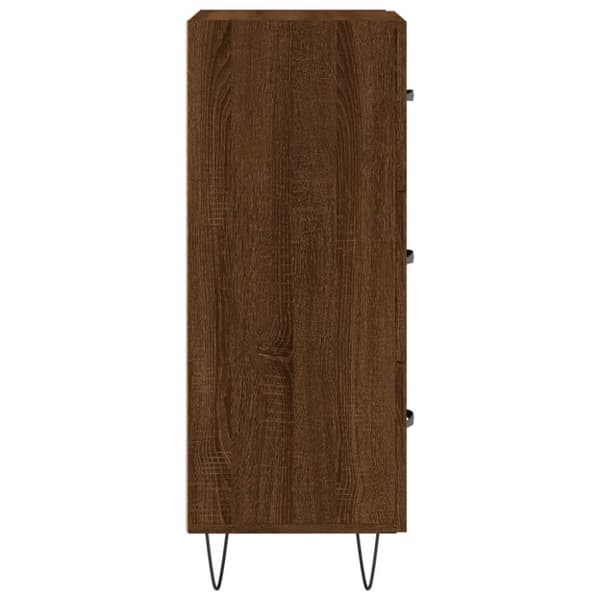 vidaXL Senkki ruskea tammi 34,5x34x90 cm tekninen puu
