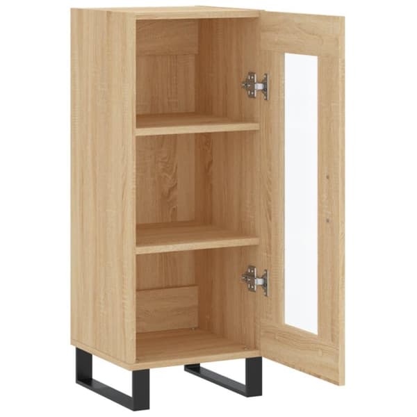 vidaXL Skänk sonoma-ek 34,5x34x90 cm konstruerat trä