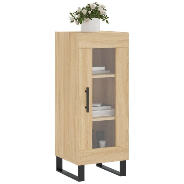 vidaXL Skänk sonoma-ek 34,5x34x90 cm konstruerat trä