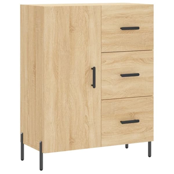vidaXL Senkki Sonoma-tammi 69,5x34x90 cm tekninen puu
