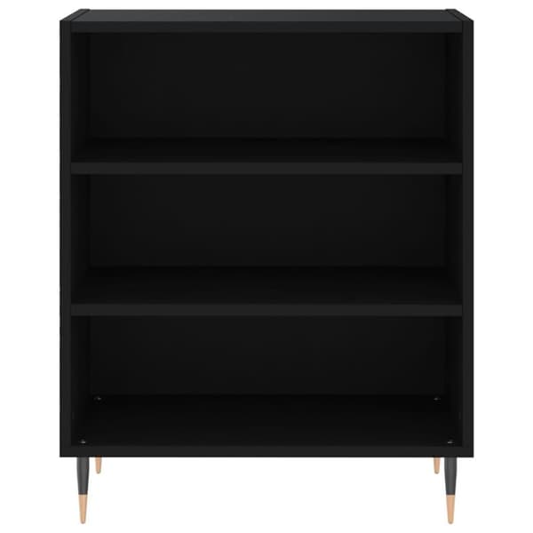 vidaXL Förvaringshylla svart 57x35x70 cm konstruerat trä