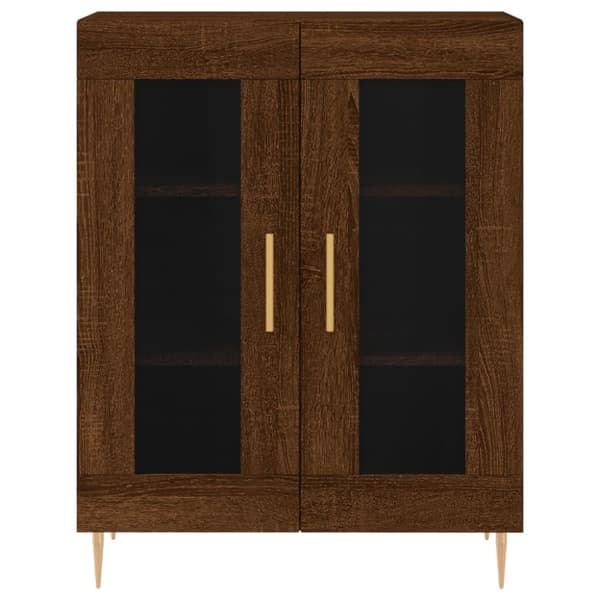 vidaXL Skjenk brun eik 69,5x34x90 cm konstruert tre