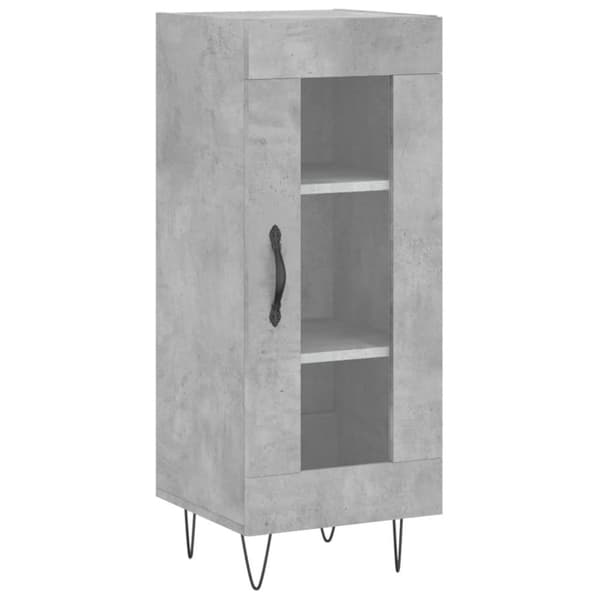 vidaXL skænk 34,5x34x90 cm konstrueret træ betongrå