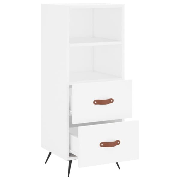 vidaXL skænk 34,5x34x90 cm konstrueret træ hvid