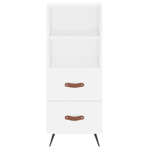 vidaXL skænk 34,5x34x90 cm konstrueret træ hvid